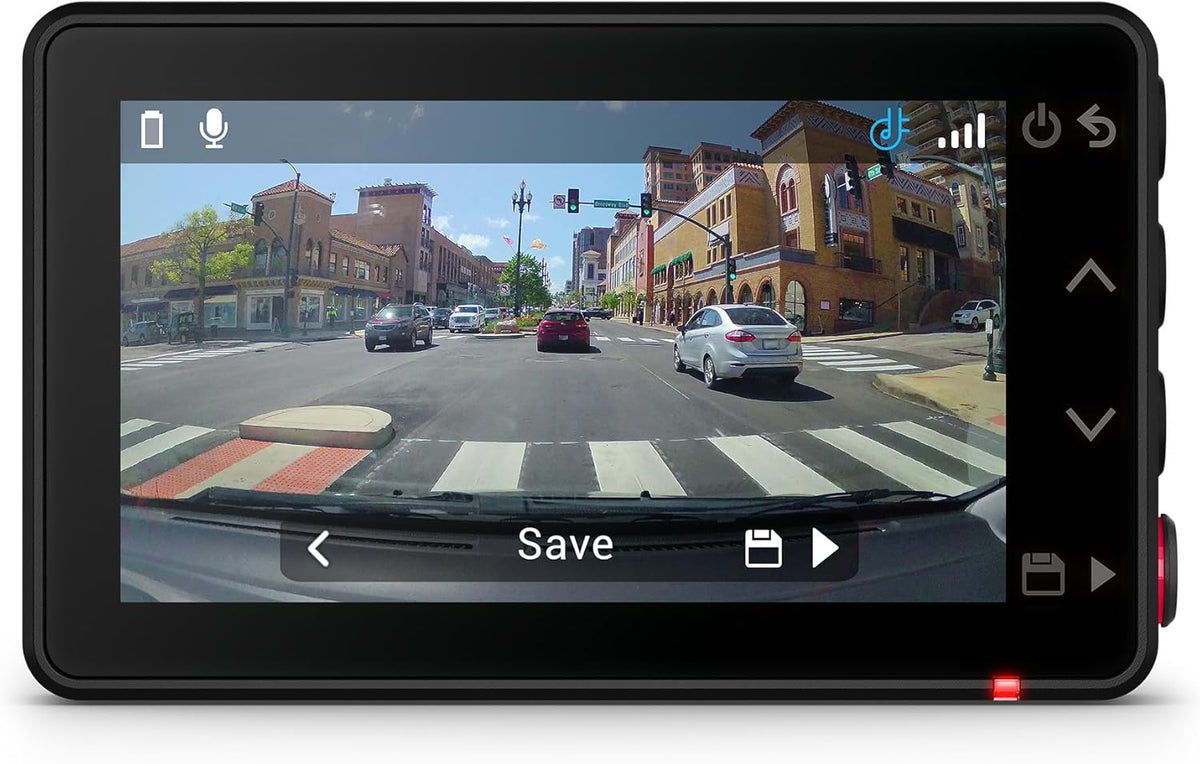 Garmin Dash Cam™ X210, Compact 1440p HD Dash Cam with a 140-degree Field of View, Built in Clarity™ Polarizer, Voice Controlled, GPS, 2.4” Display, Automatic Recording