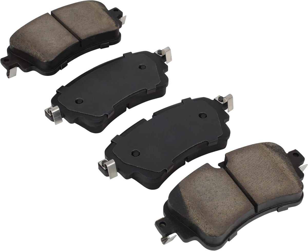 Premium Semi-Metallic Rear Brake Pads (1001-1898M) Compatible with 2017-2021 Audi (A4/A4 allroad/A4 Quattro/A5/A5 Quattro/A5 Sportback/A6 allroad/A6 Quattro/A7 Sportback/Q5 & More)