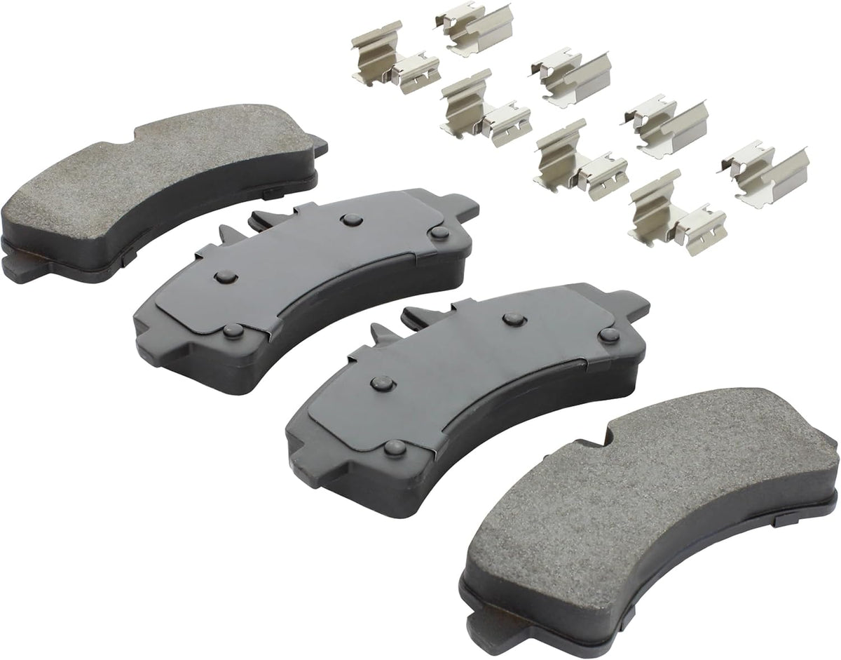 Premium Semi-Metallic Rear Brake Pads (1001-1318M) Compatible with Dodge Sprinter 3500 2009-2007, Freightliner Sprinter 3500 2018-2007, Mercedes-Benz Sprinter 3500 2018-2010 & More