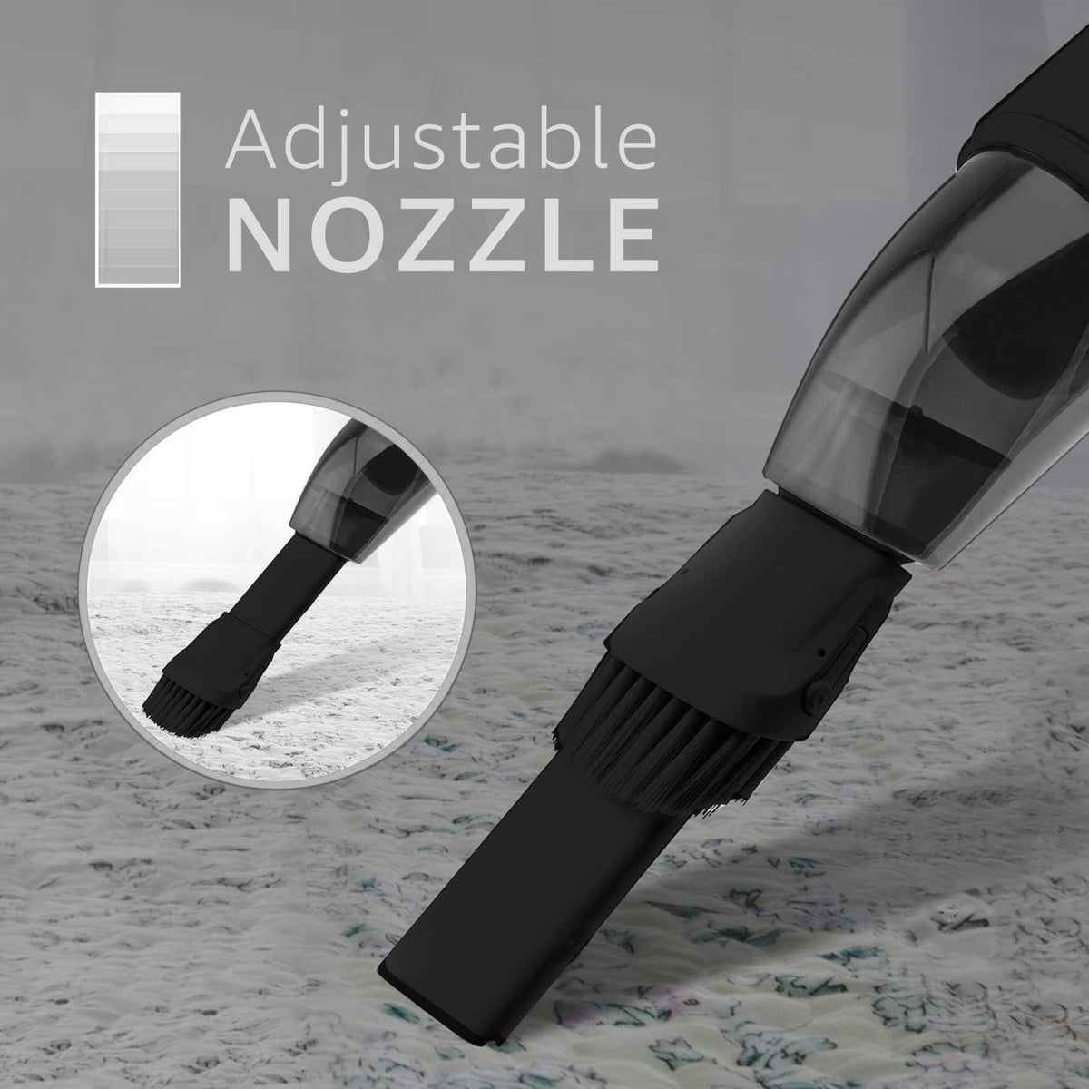 Handheld Portable Cordless Vacuum Cleaner - Easy to Use, Lightweight, Compact Design - Hand Vacuum for Dust Pet Hair Dirt Home Car Interior - Rechargeable Battery with USB-C Cable