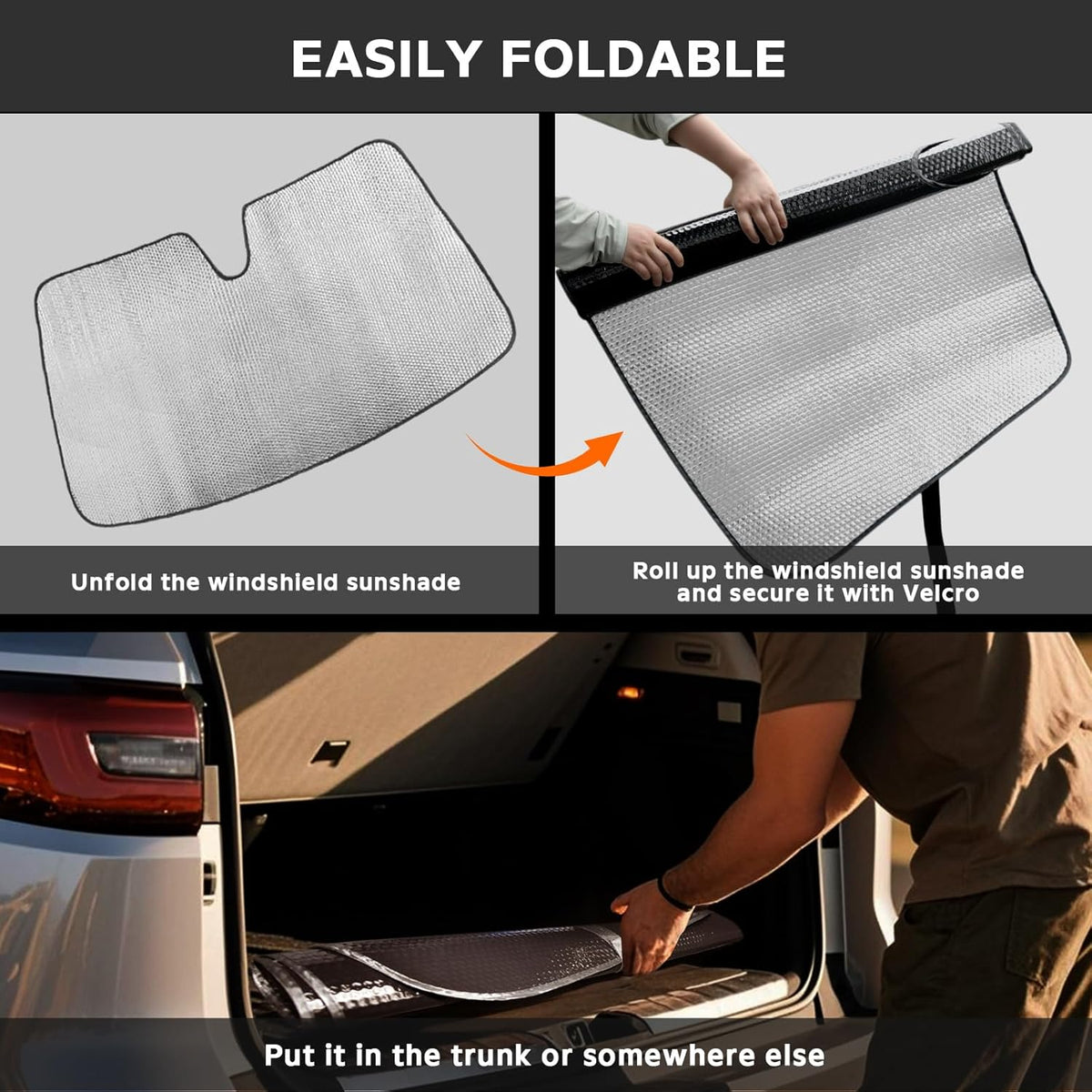 Windshield Sun Shade for Chevrolet Chevy Colorado 2015-2022 - 5-Layer Bubble Foldable Front Window Shade Sun Visor Accessories - Blocks Heat & UV Rays