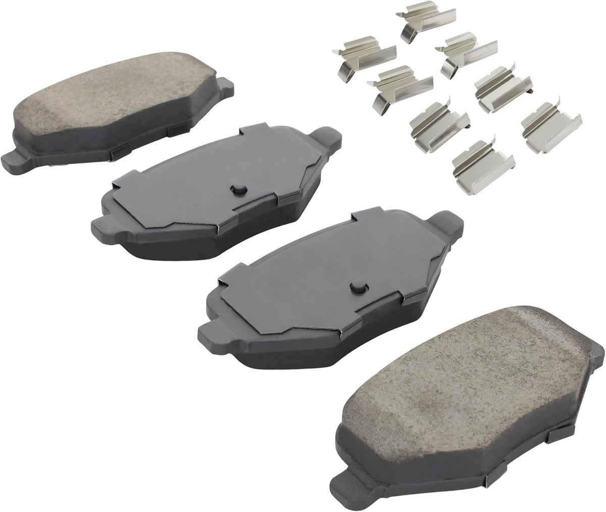 Premium Ceramic Rear Brake Pads (1001-1377C) Compatible with 2009-2019 Ford/Lincoln (Edge/Explorer/Flex/MKS/MKT/MKX/Police Interceptor Utility/Taurus)