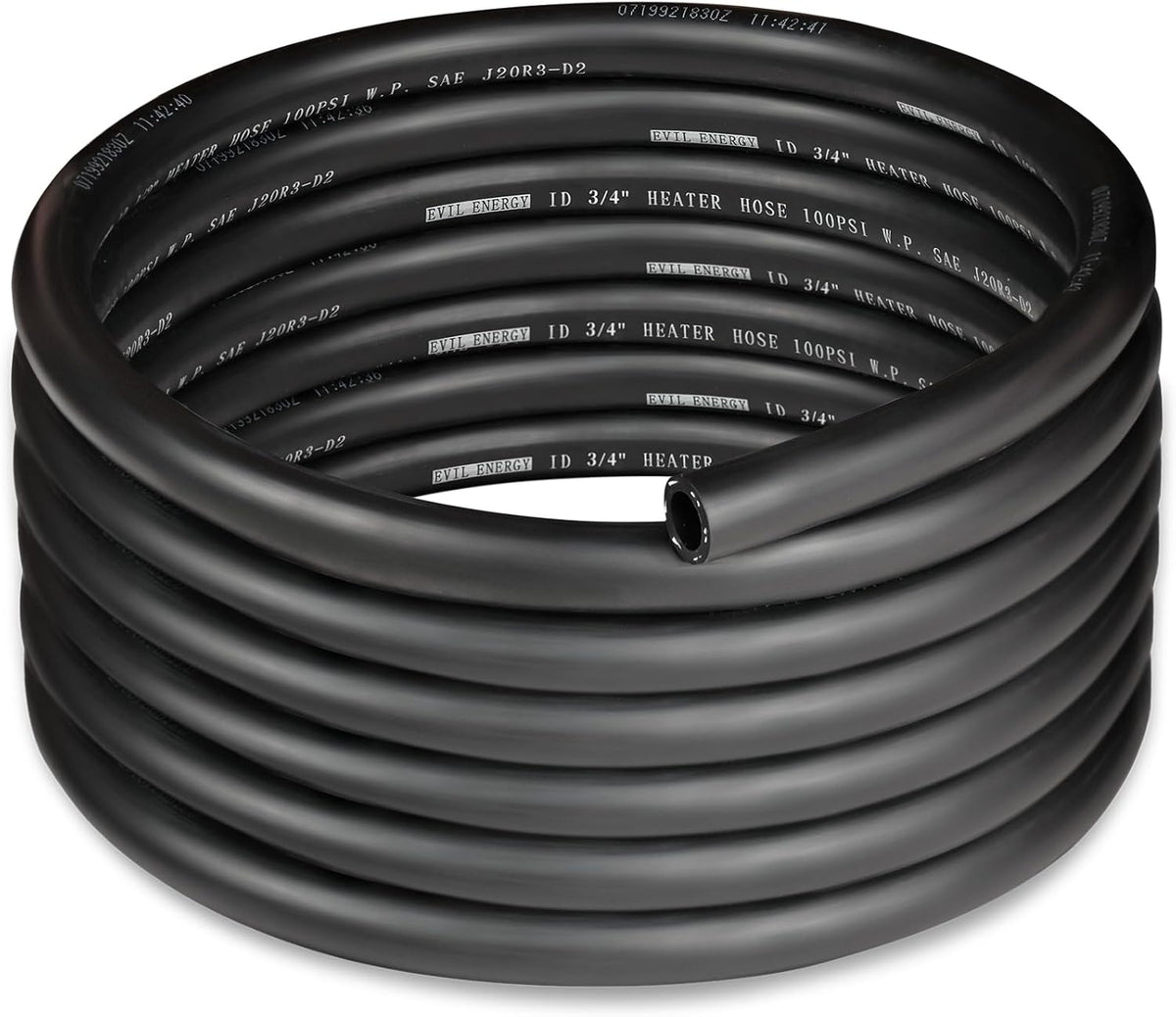 EVIL ENERGY 3/4" Heater Hose Coolant Radiator Straight 100PSI SAE 20R3 15FT Black