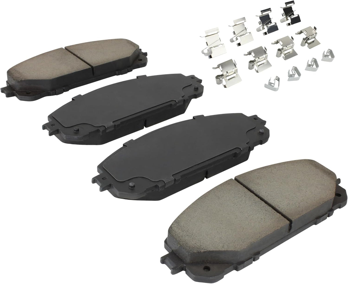 Premium Ceramic Front Brake Pads (1001-1709C) Compatible with Jeep Cherokee 2014-2017