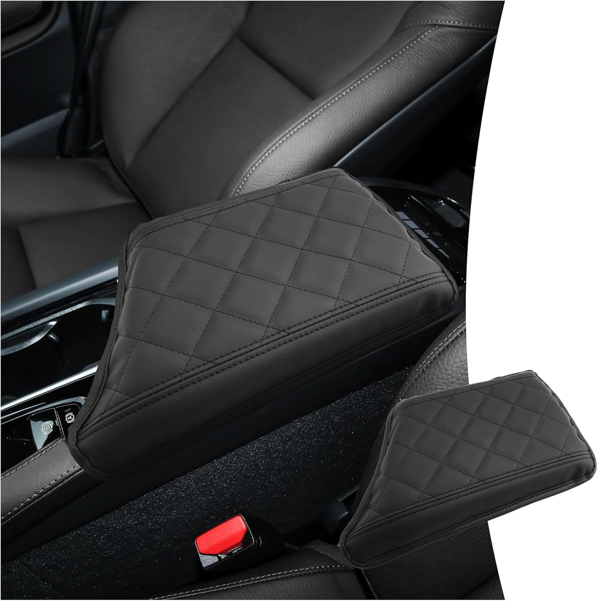 CDEFG for Volvo XC90 2018-2024 Center Console Cover Armrest Box Cover for XC90 Accessories Console Arm Rest Protector 2019 2020 2021 2022 2023 2024 -NOT FIT S90/V90