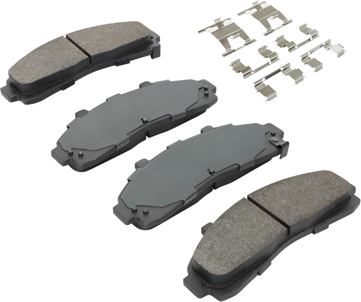 Premium Ceramic Front Brake Pads (1001-0652C) Compatible with 1995-2002 Ford/Mazda/Mercury (B2300/B2500/B3000/B4000/Explorer/F-100 Ranger/Mountaineer/Ranger)