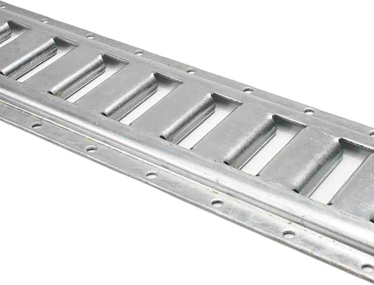 US Cargo Control E Track, Made in USA, 12 Gauge Steel 5 FT Galvanized E Track Rail (100-Pack) Horizontal ETrack Rails for Trailers, Garages, Cargo Vans, 6,000 Pounds Break Strength Per E-Track Slot