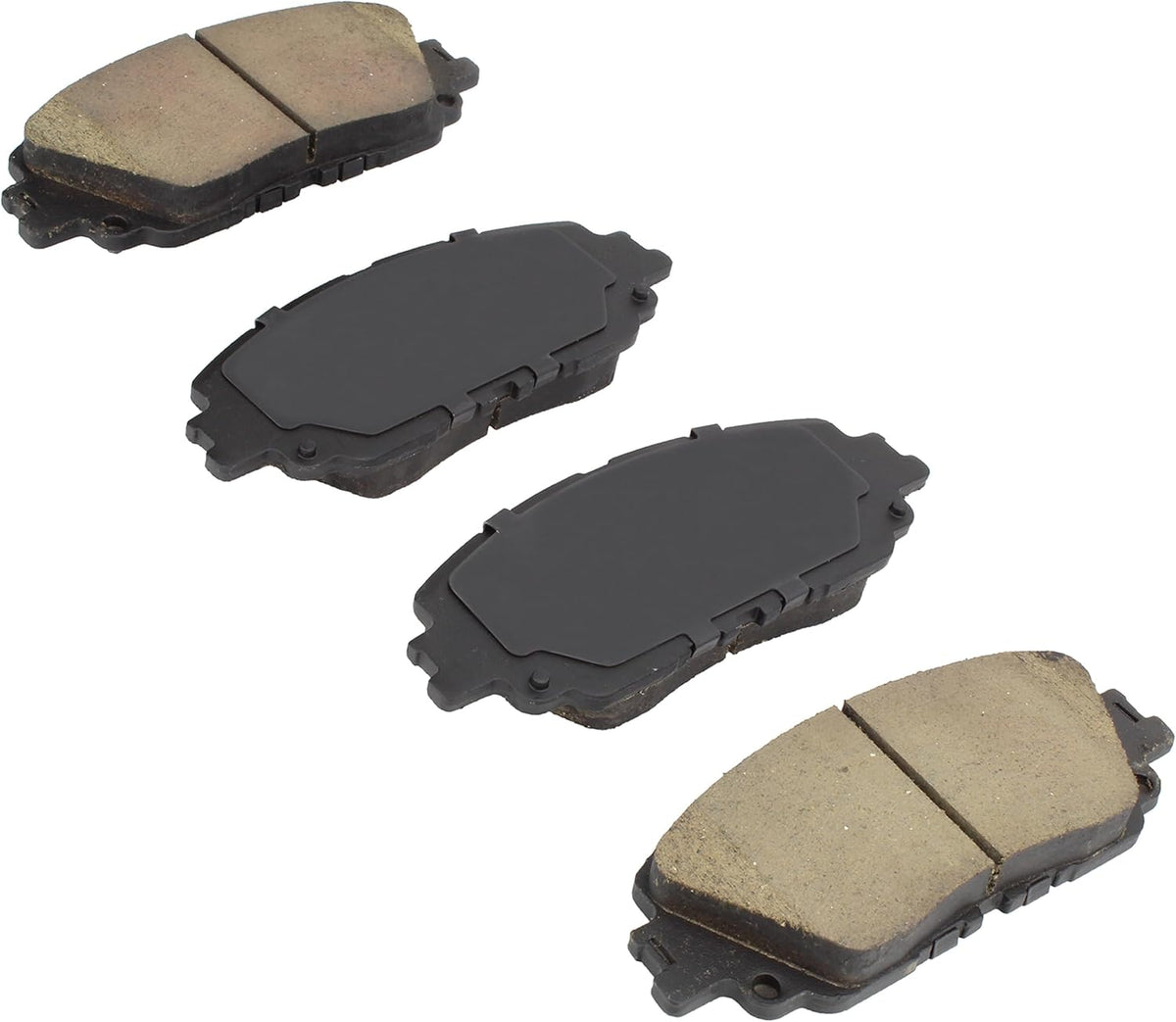 Premium Ceramic Front Brake Pads (1001-2076C) Compatible with 2018-2025 Lexus/Toyota (Avalon/Camry/C-HR/Corolla Cross/ES250/ES300h/ES350/Prius AWD-e/RAV4/UX200/UX250h/UX300h/Venza)