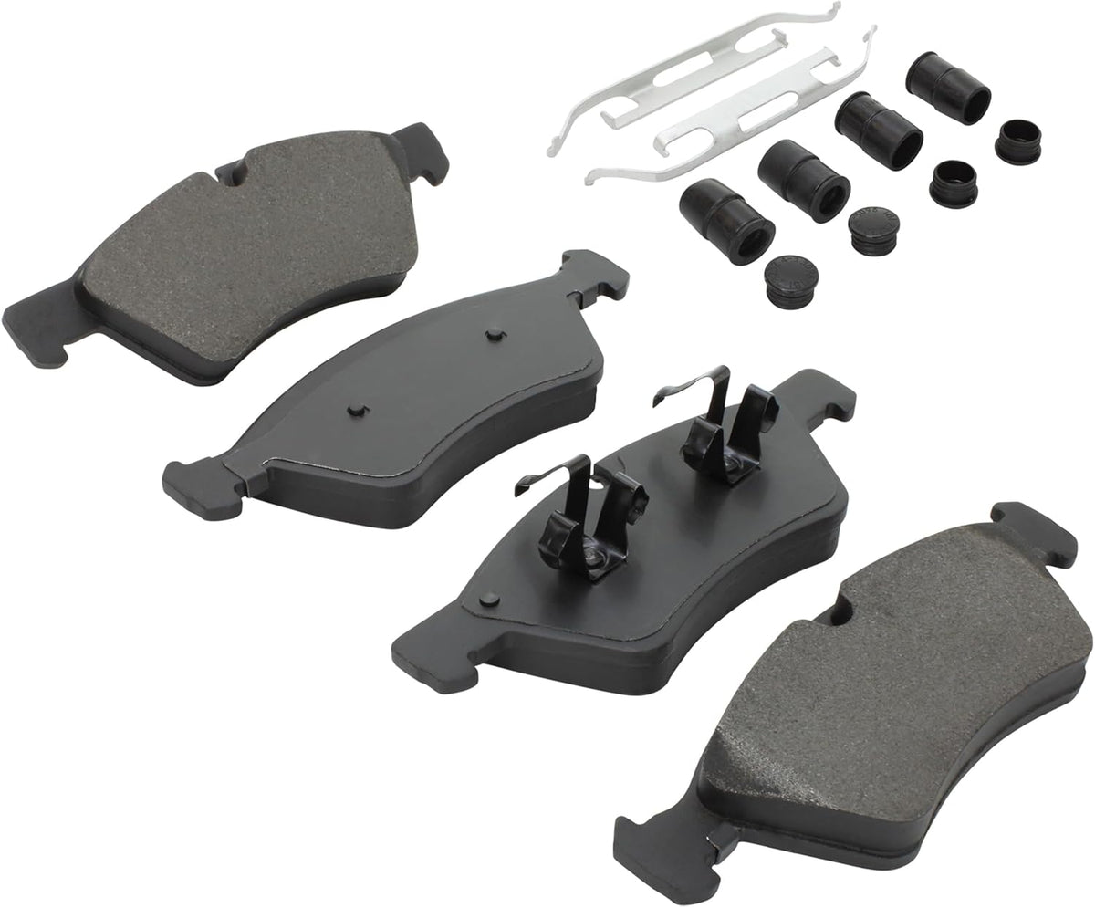 Premium Semi-Metallic Front Brake Pads (1001-1123M) Compatible with 2005-2012 Mercedes-Benz (E350/E500/E550/GL320/GL350/GL450/GL500/GL550/ML320/ML350/ML450/ML500/ML550/R320/R350/R500)