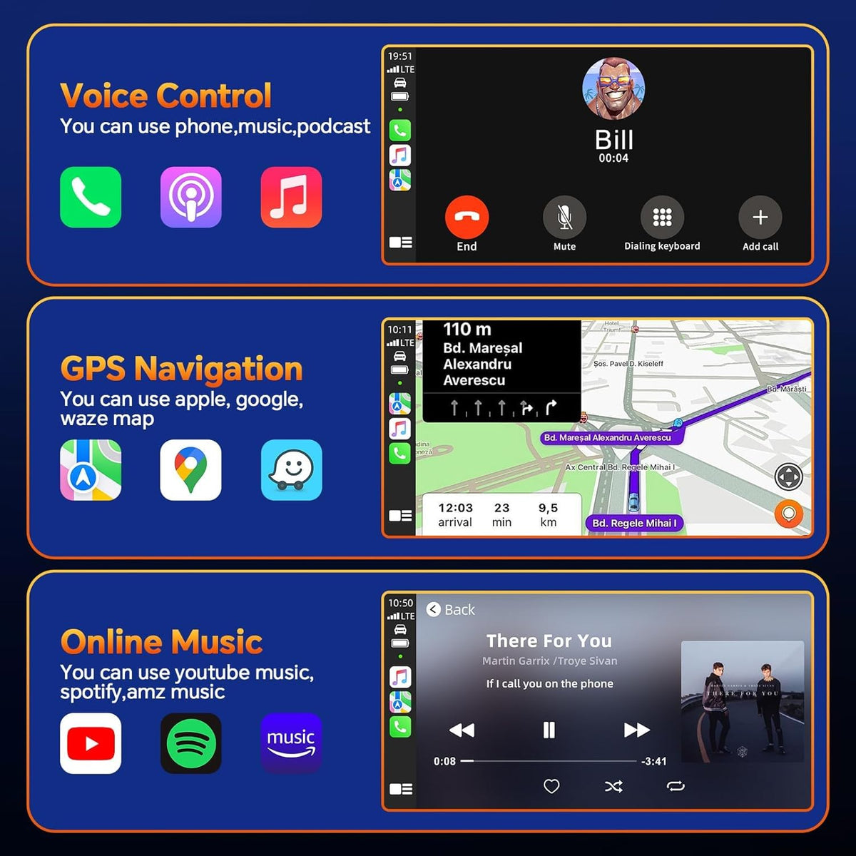 Master Cables Wireless Carplay Adapter 2 in 1 for Apple CarPlay & Android Auto,Wireless CarPlay USB A & USB C Dongle Converts Wired to Wireless,Compatible with Cars from 2016,Plug & Play
