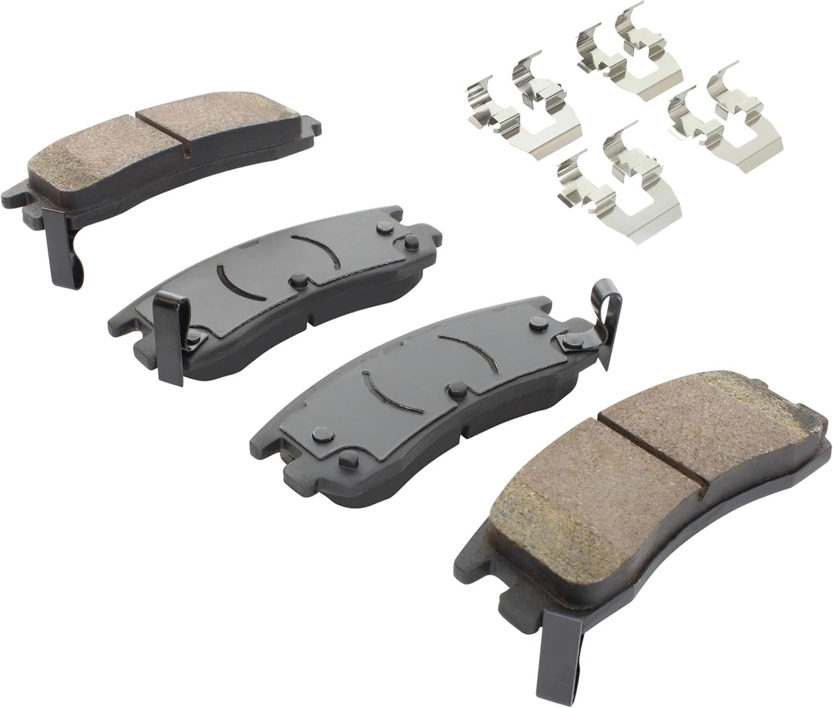 Premium Ceramic Rear Brake Pads (1001-0714C) Compatible with 1966-2005 Buick/Cadillac/Chevrolet/Oldsmobile/Pontiac/Saturn (Aurora/Bonneville/Century/Cutlass Supreme/DeVille/Eldorado)