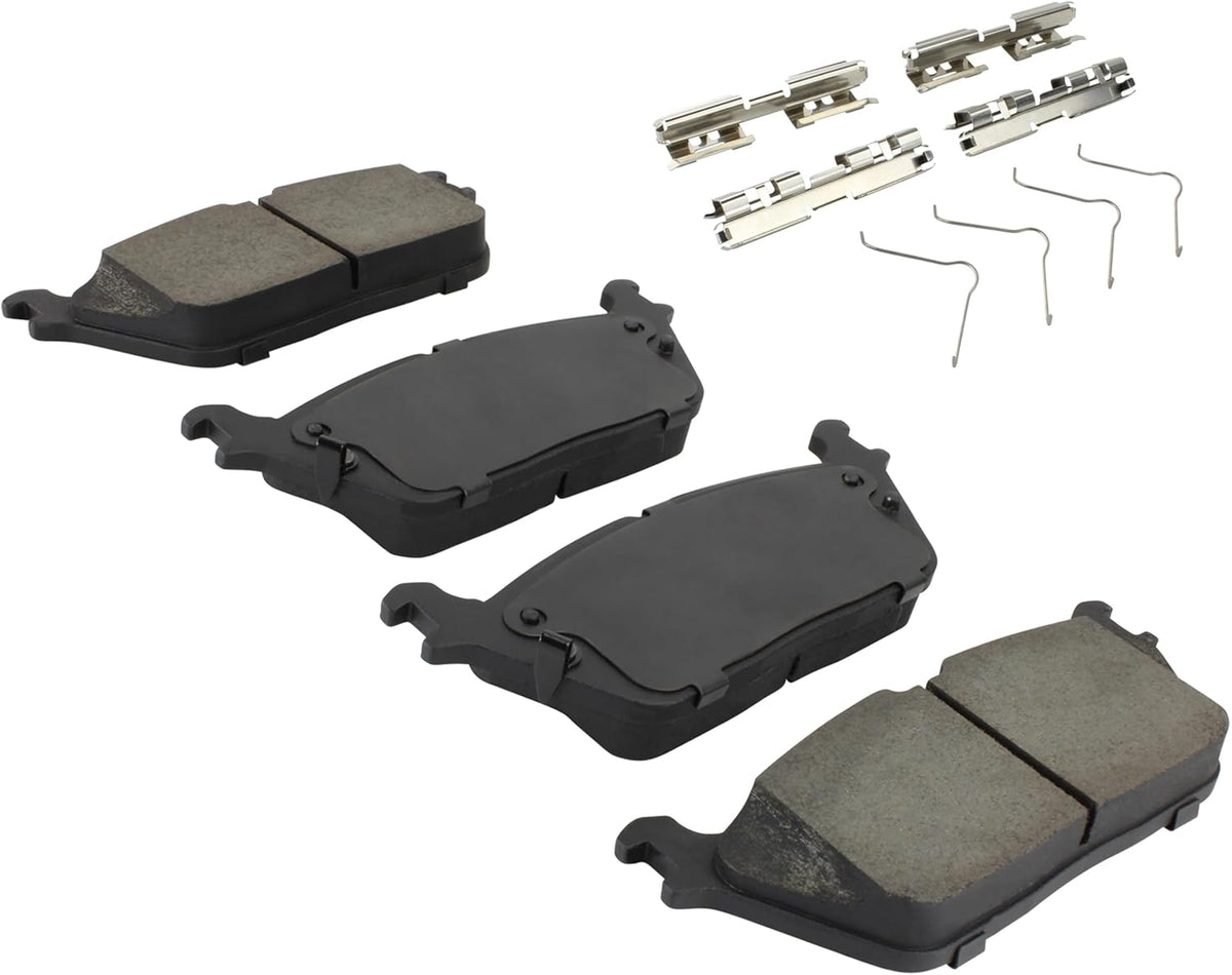 Premium Ceramic Rear Brake Pads (1001-2169C) Compatible with Jeep Grand Wagoneer 2024-2022, Grand Wagoneer L 2024-2023, Wagoneer 2024-2022, Wagoneer L 2024-2023, Ram 1500 2025-2019
