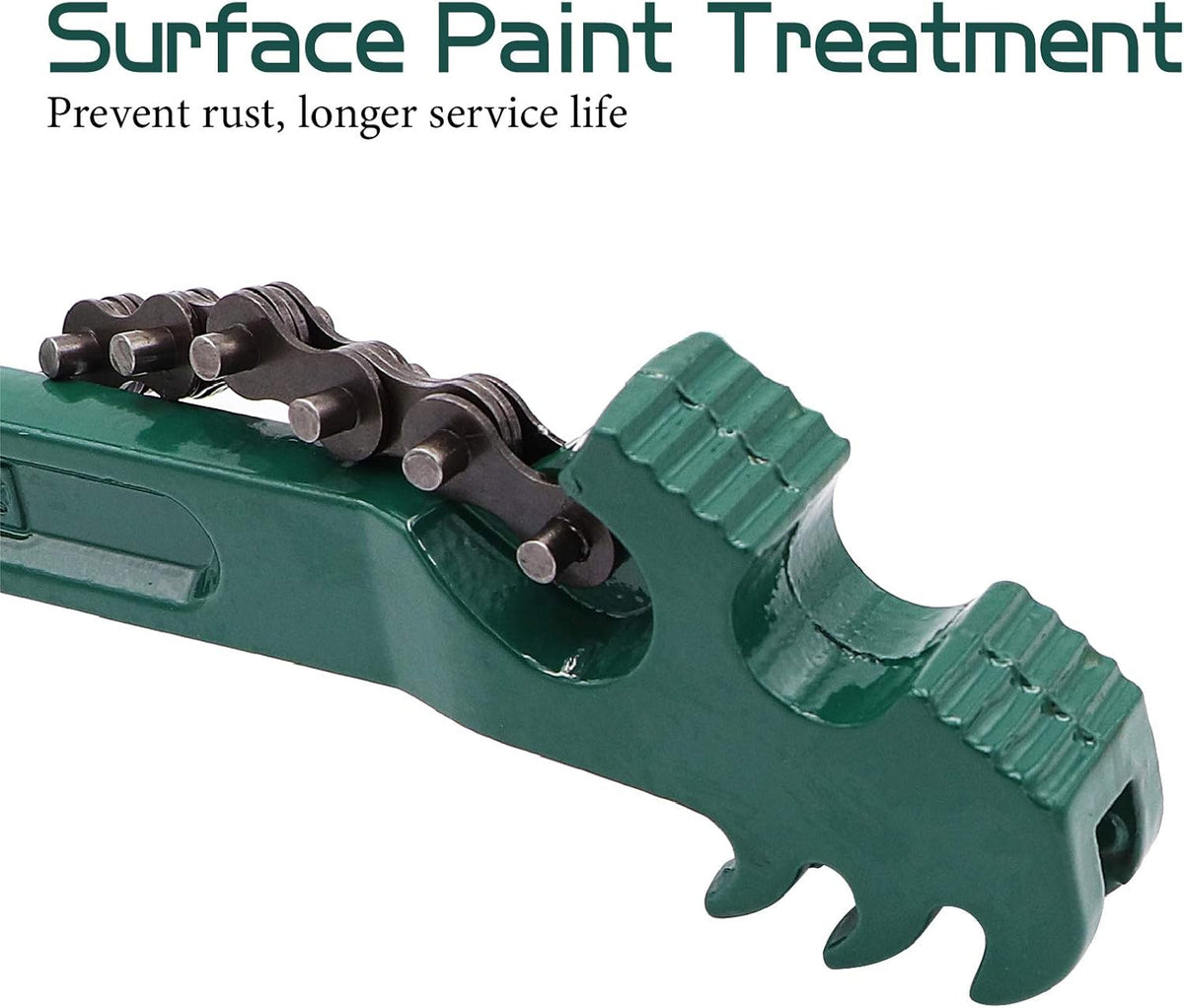 16 Inch Heavy Duty Reversible Chain Wrench for 1.5" to 7.5" Diameter Oil & Fuel Filter
