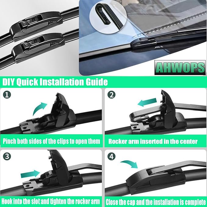3 Wiper Front and Rear Wiper Blades for Kia Sportage 2011 2012 2013 2014 2015 2016, OE Original Style (24″/18″ Front/12″ Rear) For My Car