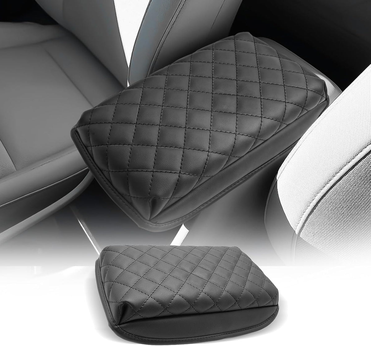 CDEFG for 2024-2025 Hyundai Kona Center Console Cover Armrest Cover for Kona (SE, SEL, SEL Convenience, N Line S, N Line, Limited) Accessories Console Arm Rest Protector