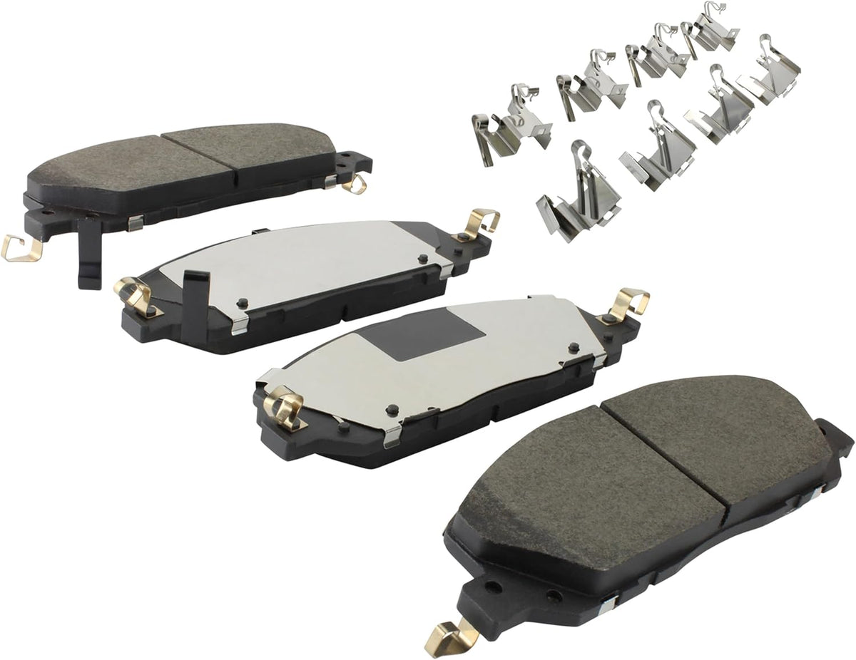 Premium Ceramic Front Brake Pads (1001-2229C) Compatible with Ford Explorer 2020-2025, Ford Police Interceptor Utility 2020-2025, Lincoln Aviator 2020-2024