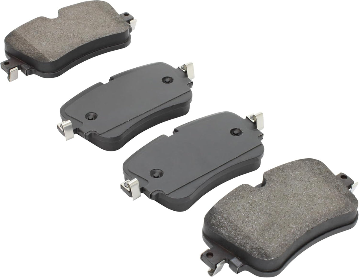 Premium Semi-Metallic Rear Brake Pads (1001-1895M) Compatible with 2017-2020 Audi (A8 Quattro/e-tron Quattro/e-tron Sportback/Q7/Q8/S6/S7/S7 Sportback/S8)