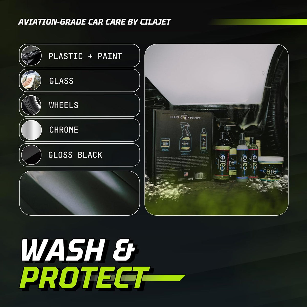 Care Car-Shampoo and Soap 16 Oz., Car Cleaning Supplies, Ultra Concentrated, Works on Cars, Trucks, and More