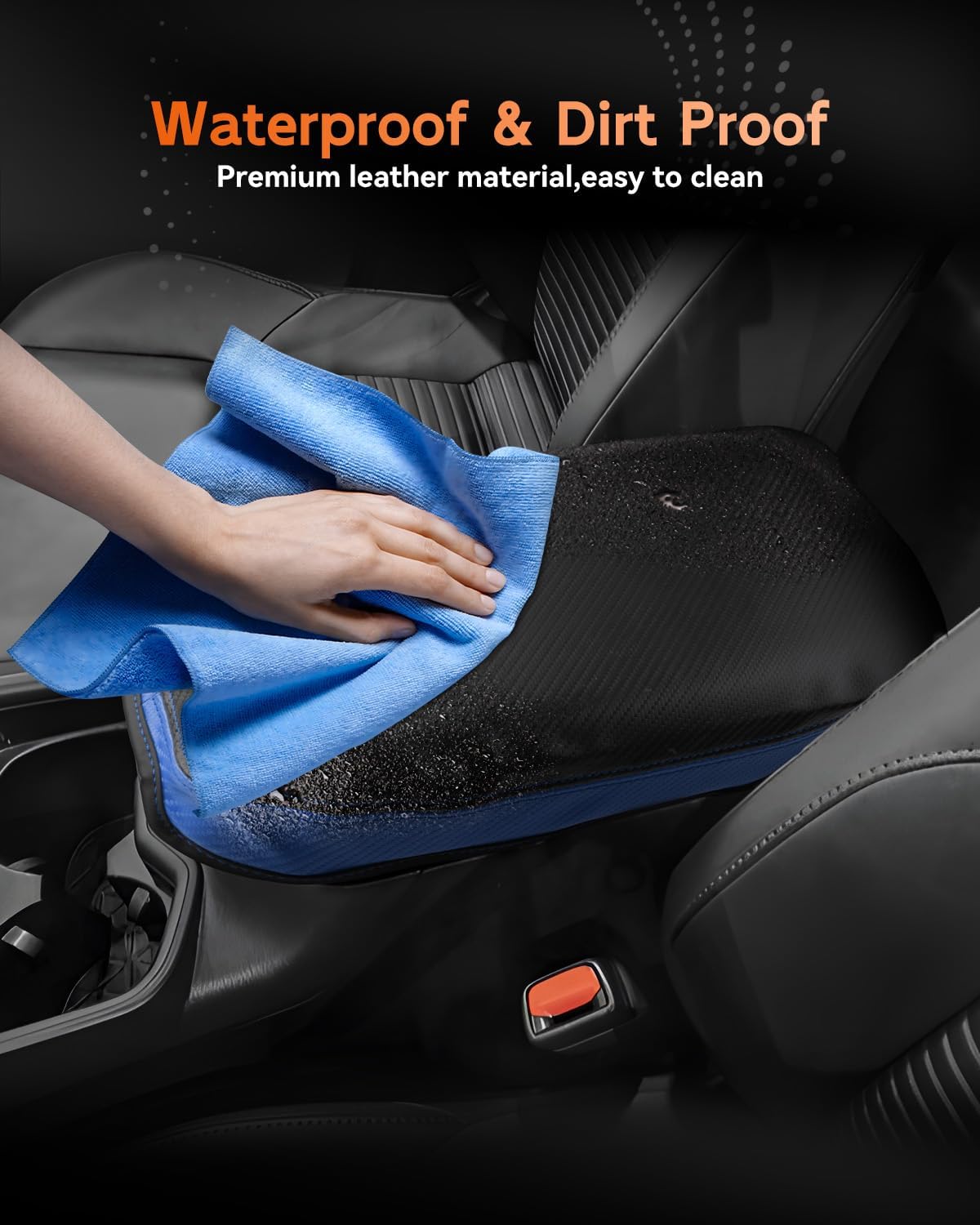 CDEFG for Toyota RAV4 2019-2025 Center Console Cover Armrest Box Cover for RAV4 (LE, XLE, XLE Premium, Limited) 2020 2021 2022 2023 2024 2025 Accessories Arm Rest Protector