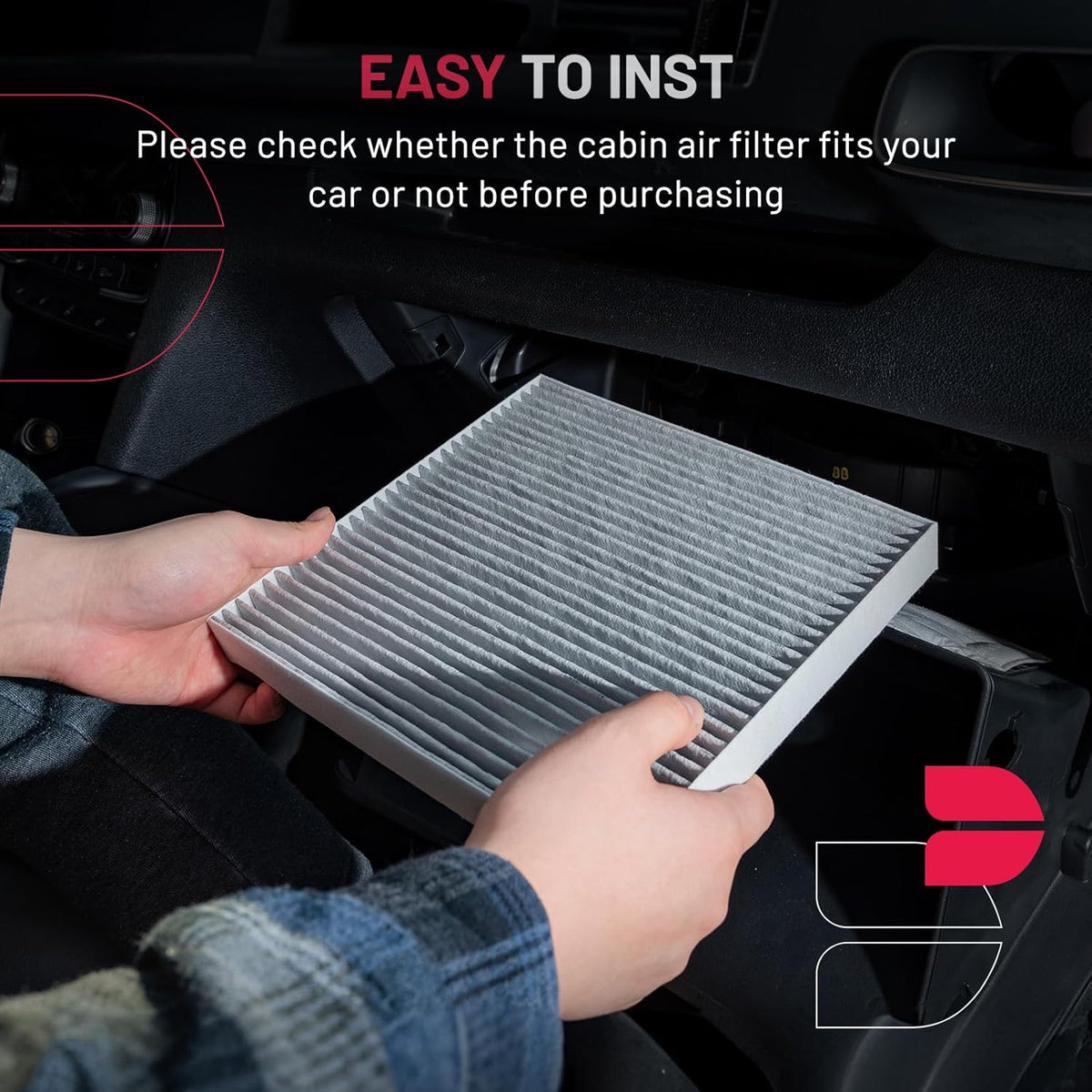 BDFHYK Cabin Air Filter with Activated Carbon Compatible with Audi Q5, Q5 PHEV, Q7, Q8, Q5 Sportback, A4/A6 allroad, A4/A5/A6/A8 Quattro e-tron, RS, RS5, S4, S5, Compatible with Porsche Cayenne, Macan