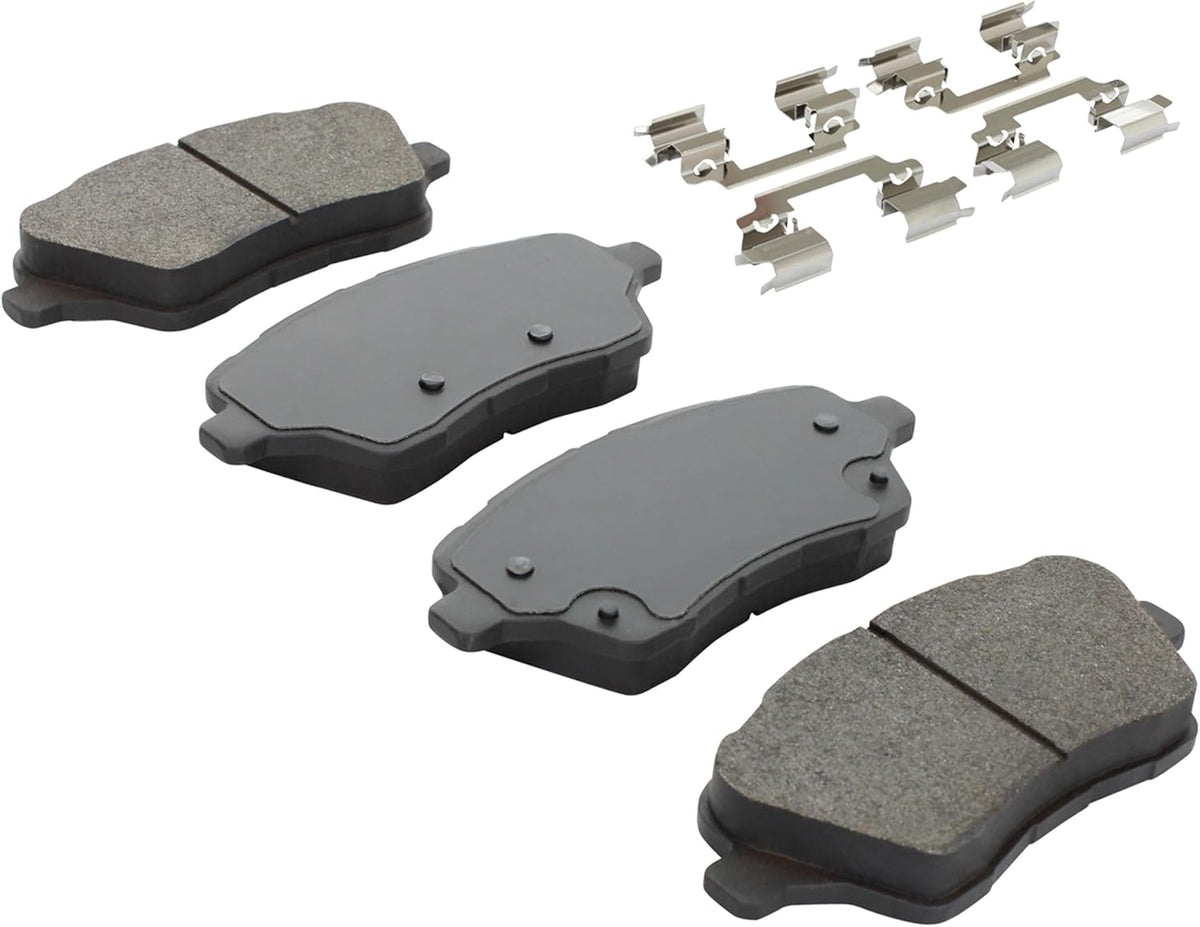 Premium Ceramic Front Brake Pads (1001-1730C) Compatible with Ford Fiesta 2014-2019