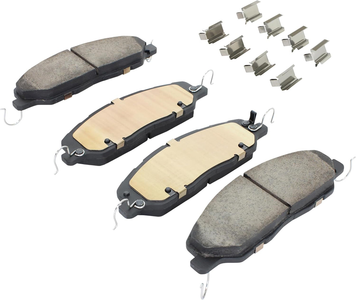 Premium Ceramic Front Brake Pads (1001-1463C) Compatible with Ford Mustang 2011-2014