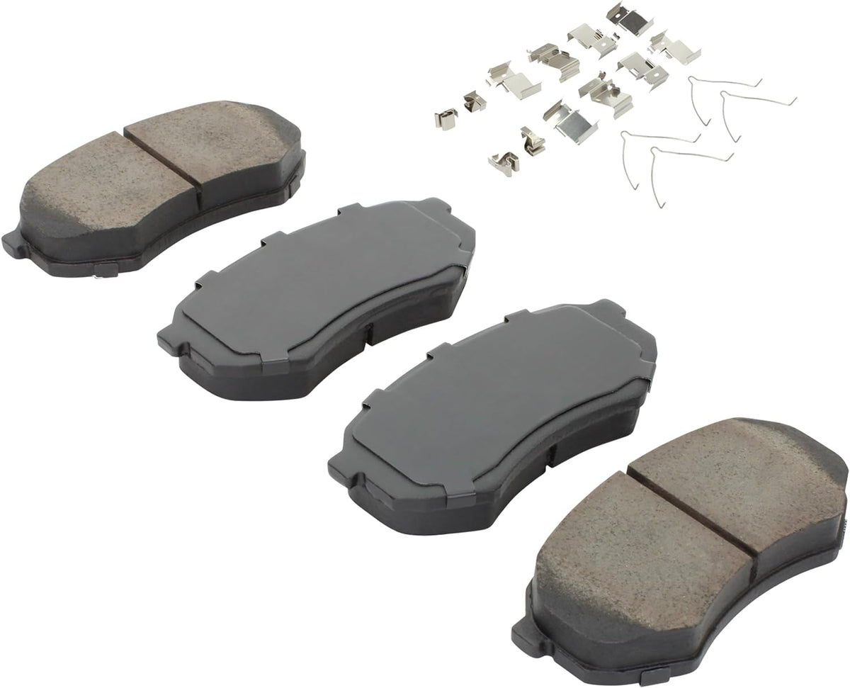 Premium Ceramic Front Brake Pads (1001-0433C) Compatible with 1983-2004 Chrysler/Mitsubishi/Mitsubishi Fuso/Plymouth/Toyota (Conquest/Cressida/FE/Starion/Tacoma)