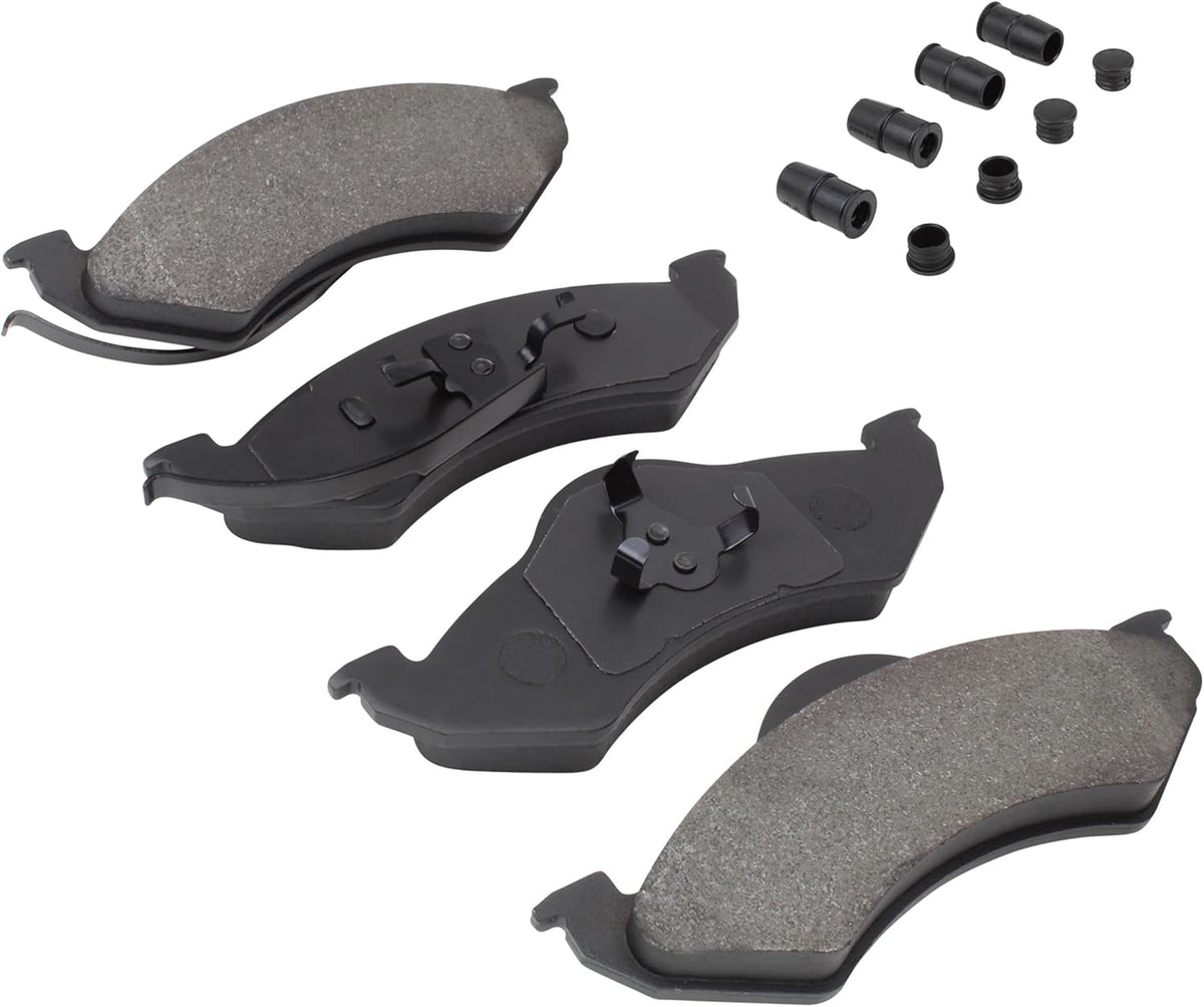 Premium Semi-Metallic Front Brake Pads (1001-0746M) Compatible with Dodge Dakota 1999-1999, Dodge Durango 1998-1999