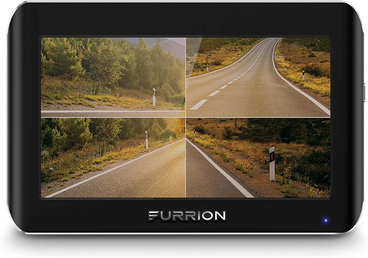 Furrion Vision S Wireless RV Backup Camera System with 5-Inch Monitor, 1 Rear Sharkfin, Infrared Night Vision, Wide-Angle View, Hi-Res, IP65 Waterproof, Motion Detection, Microphone - FOS05TASF