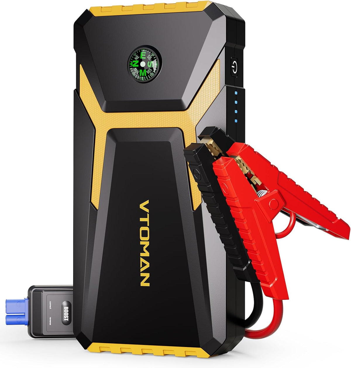 VTOMAN V6 Pro Jump Starter, 2000A Car Battery Jumper Starter Portable for 7L Gas/5L Diesel Engines, Jump Box,12V Auto Jump Start Battery Pack, Lithium Booster Pack, Portable Charger and Jumper Cables