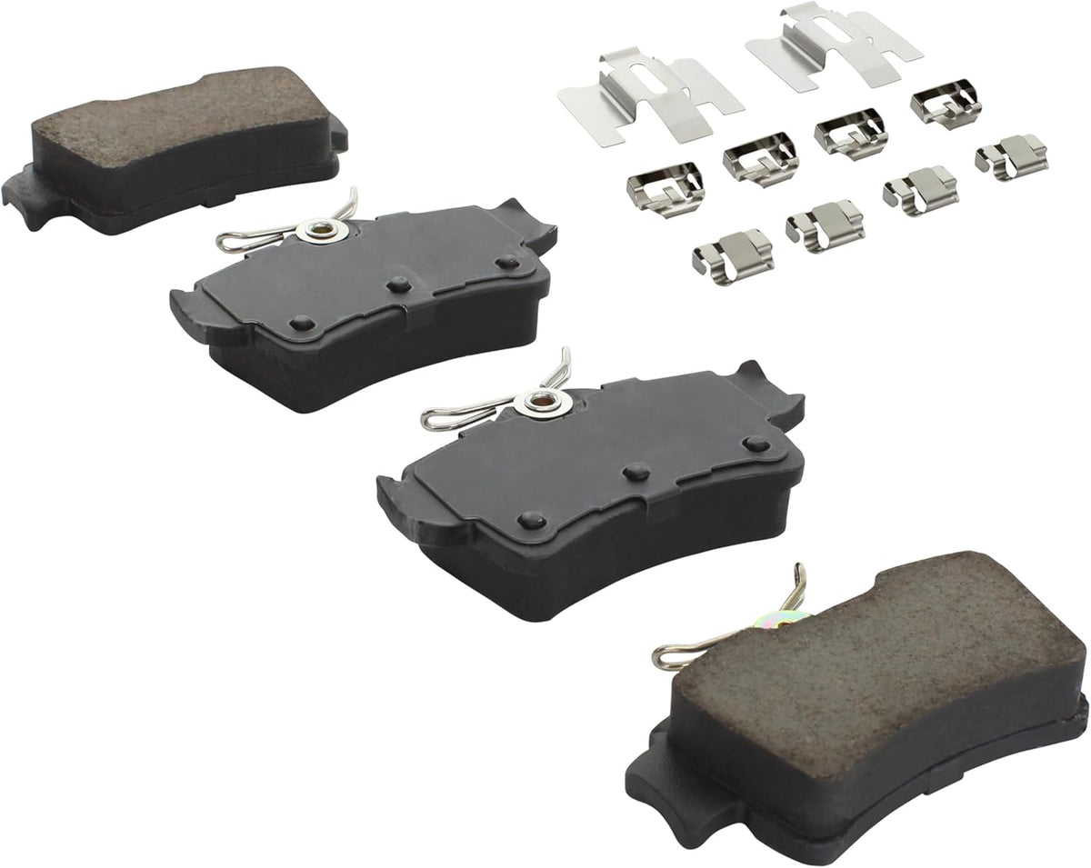Premium Ceramic Rear Brake Pads (1001-0627C) Compatible with Ford Mustang 1994-2004