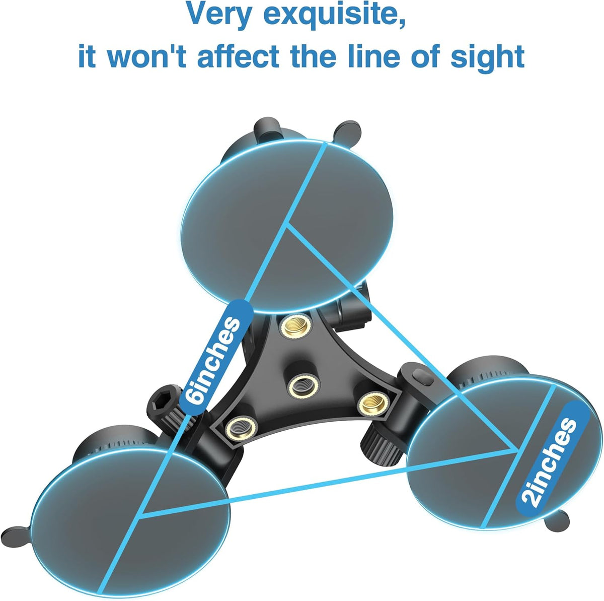 Radar Detector Mount, Triangular Suction Cup Mount,Windshield Radar Detector Suction Cup Bracket (for MAX, MAX2, 2015-2019 MAX 360 Radar)