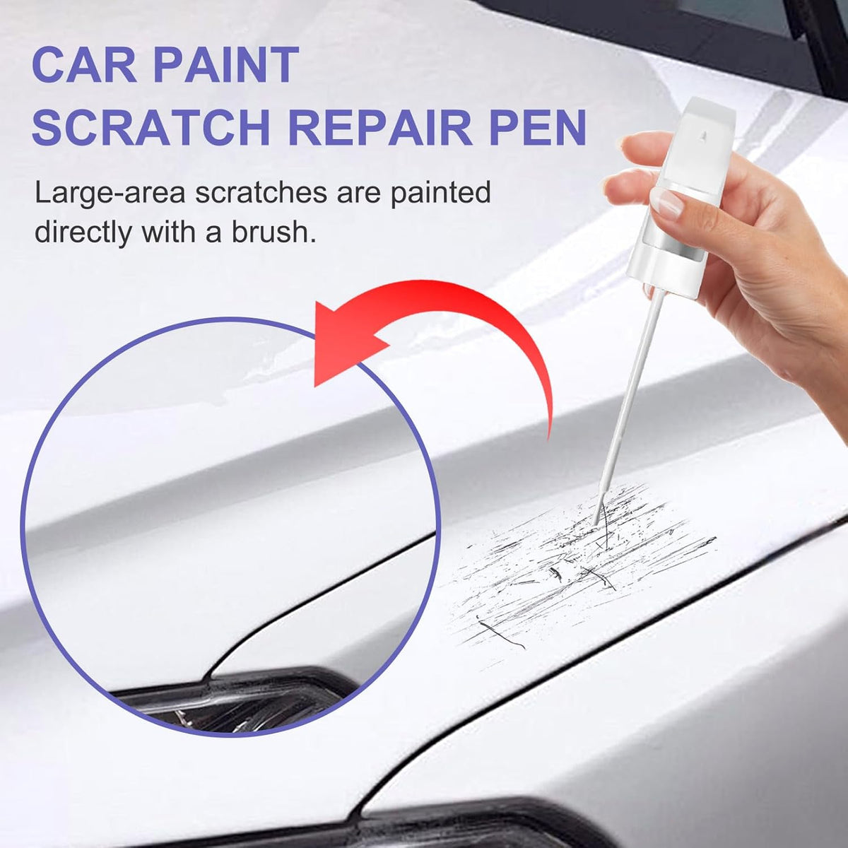 Touch Up Paint for BMW Dark Graphite (A90)-Exact Match–Chips and Nicks TouchUp Paint Pen Scratch Repair Car Accessories Car Paint Pen for Erase Car Scratches