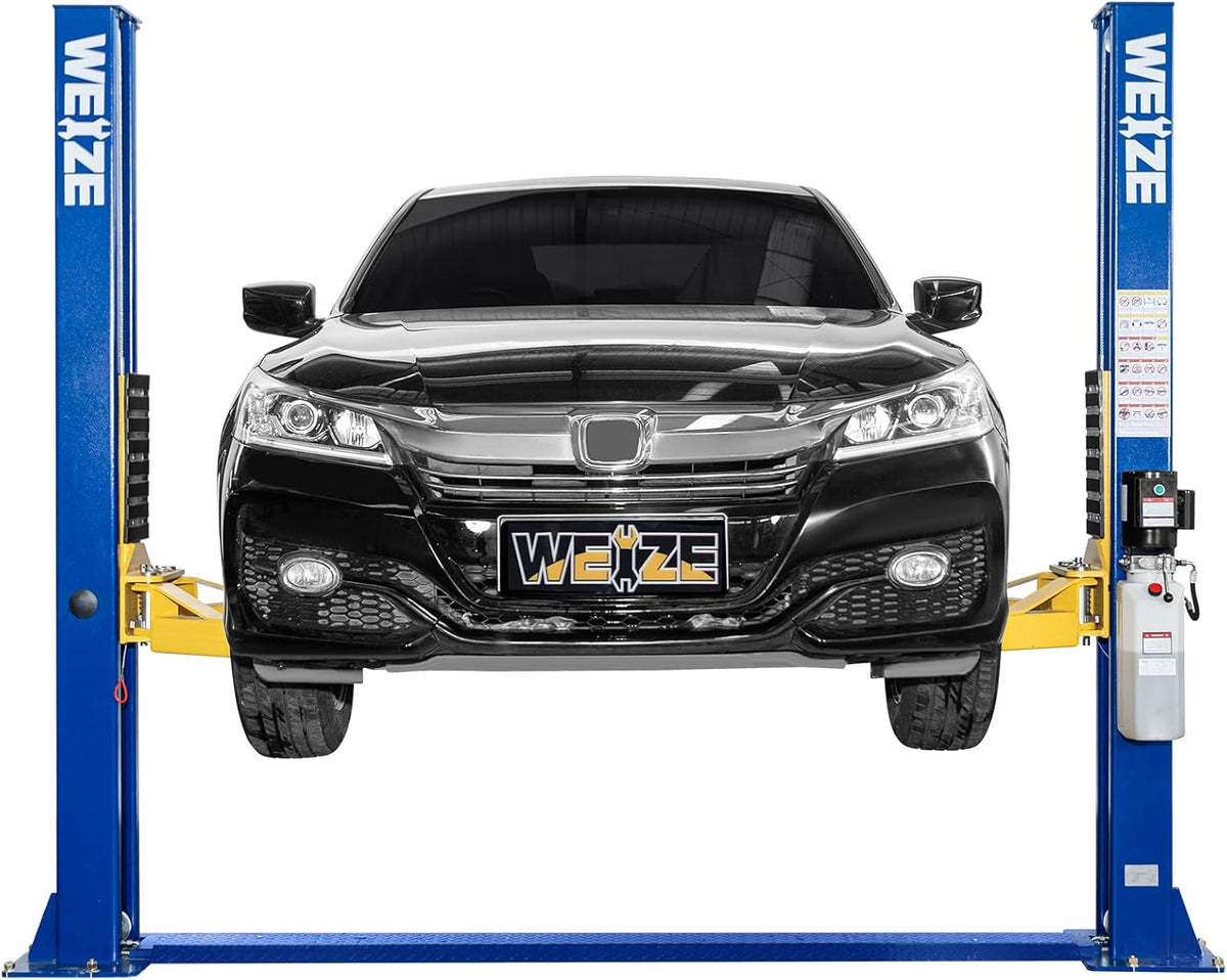 WEIZE 11000lbs Two Post Lift Auto Lift 2-Post Lift Car Lift Auto Lift 2 Post Lift Truck Clear Floor Hoist