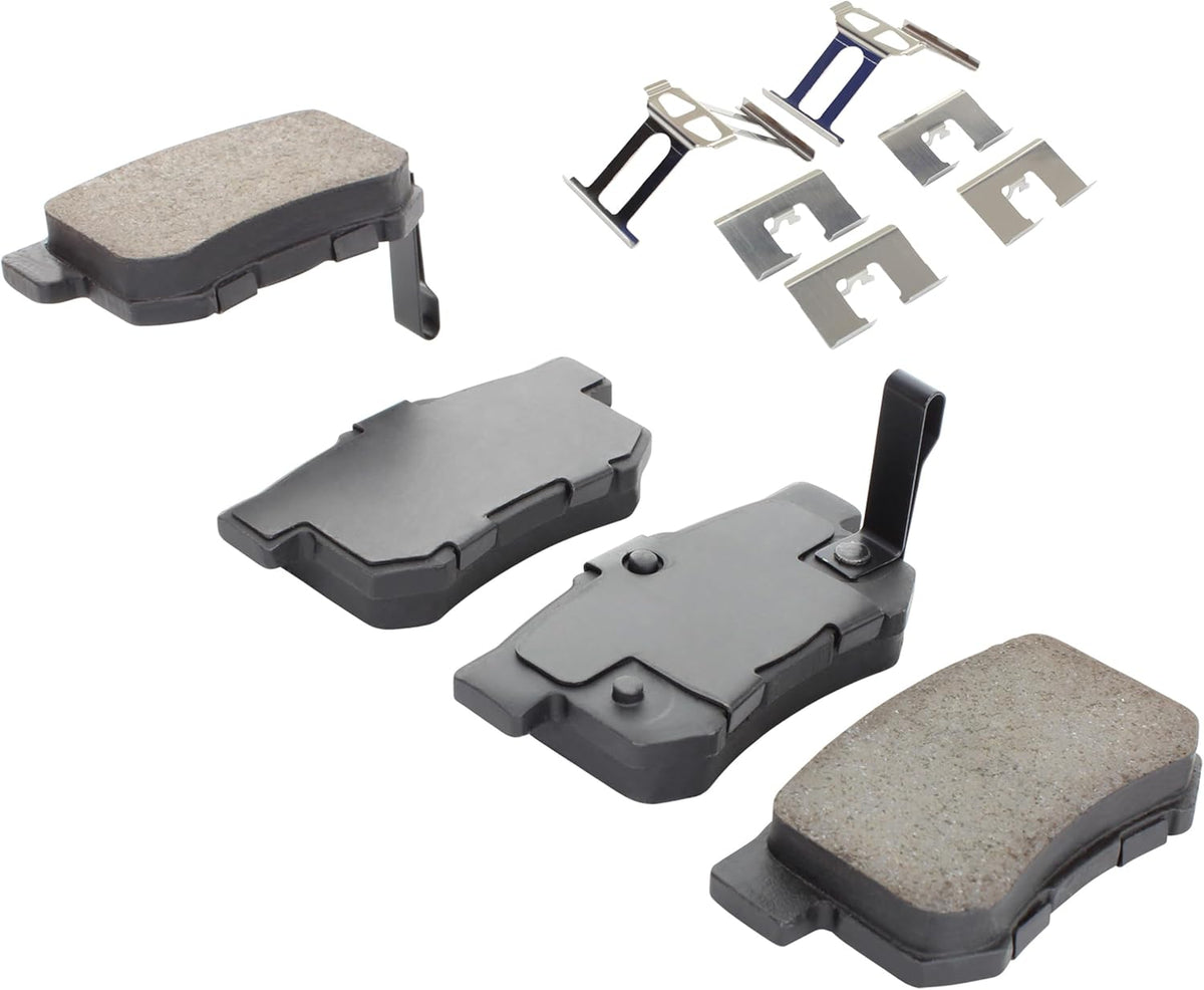 Premium Ceramic Rear Brake Pads (1001-0537C) Compatible with 1989-2022 Acura/Honda/MG/Suzuki (Accord/Civic/CR-Z/CSX/ILX/Integra/Legend/Prelude/RSX/SX4/SX4 Crossover/TL/TSX/Vigor/ZR)