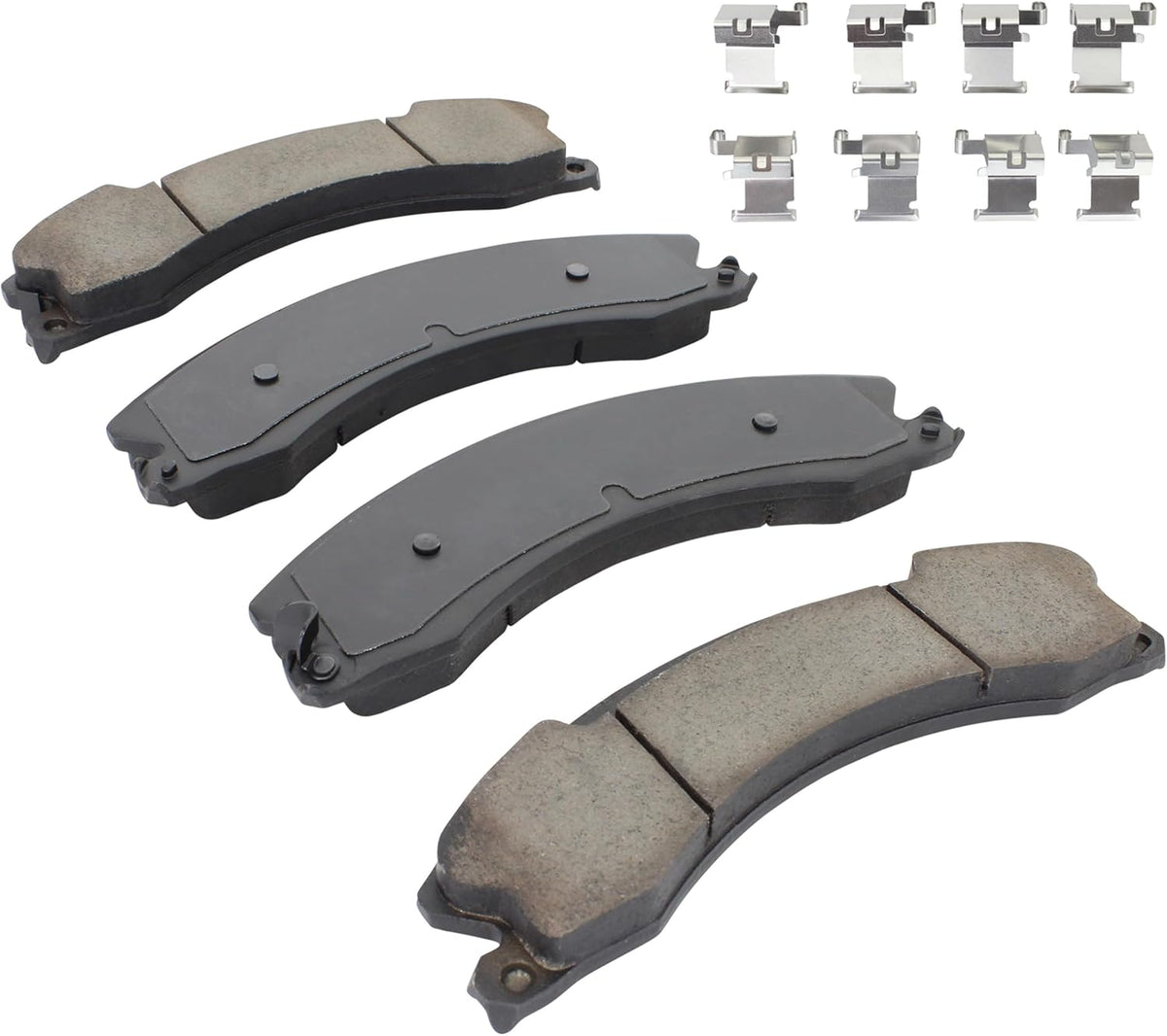 Premium Ceramic Front Brake Pads (1001-1565AC) Replacement for Nissan NV1500 2021-2012, NV2500 2021-2012, NV3500 2021-2012, TITAN XD 2023-2016