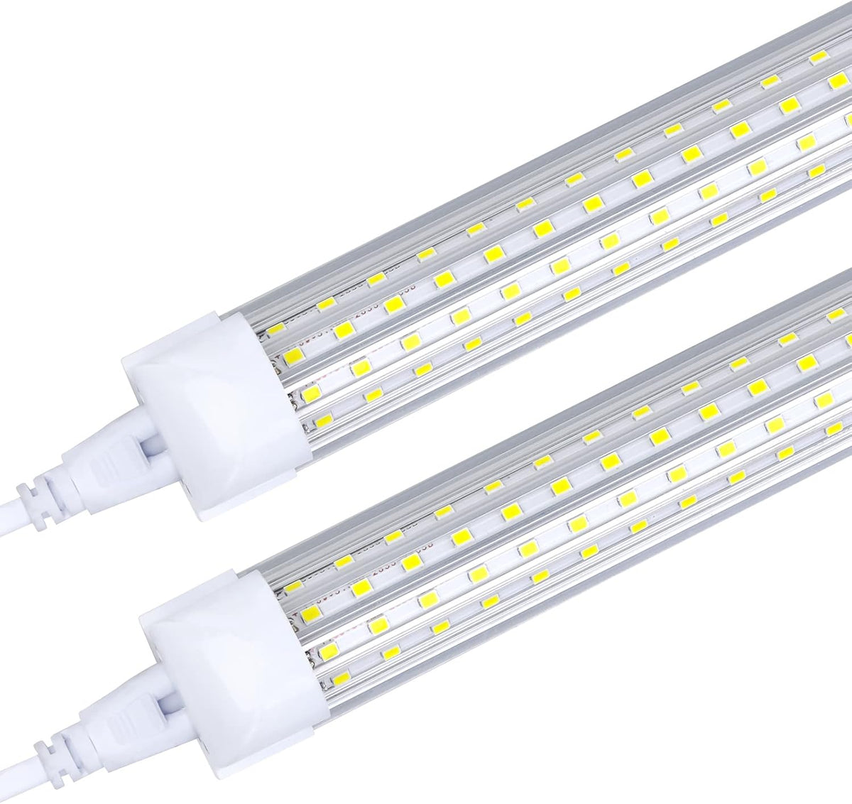 (20-Pack)4FT LED Shop Light Fixture, 72W 6000K Cold White 9500LM Super Bright T8 Integrated LED Tube, 4 Rows Linkable Shop Lights, T8 LED Tube Lights, 4 LED shop lights for garage 4 foot with plug