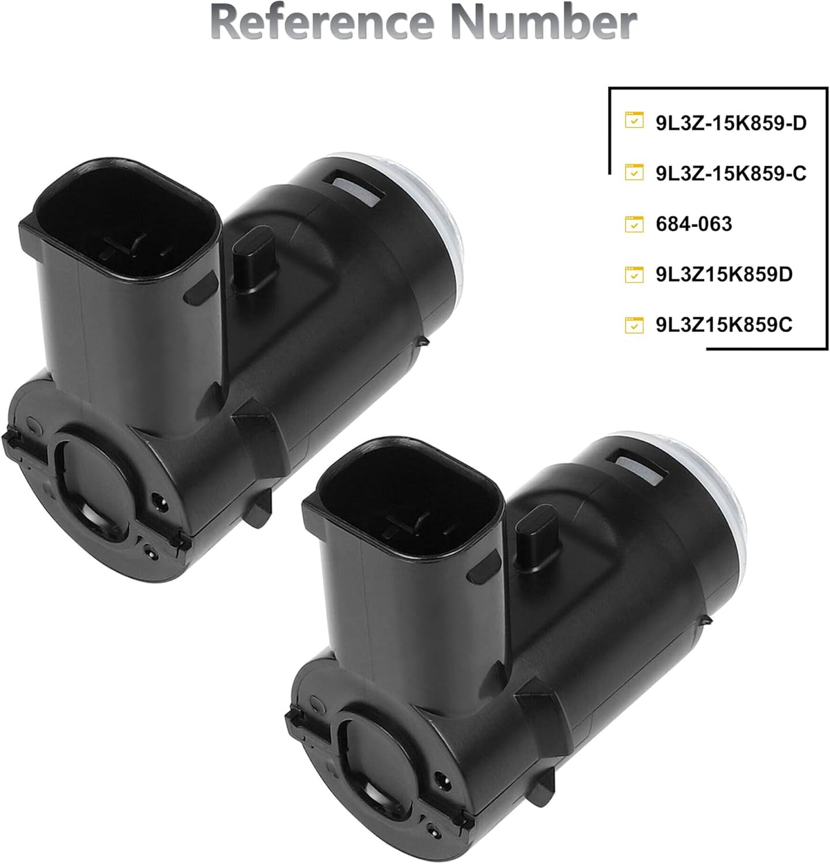 Backup Sensor Reverse Bumper Parking Assist Sensors Compatible with 2009-2014 Ford F-150 2010-2014Lincoln Mark LT Replaces# 9L3Z-15K859-D（4PCS）