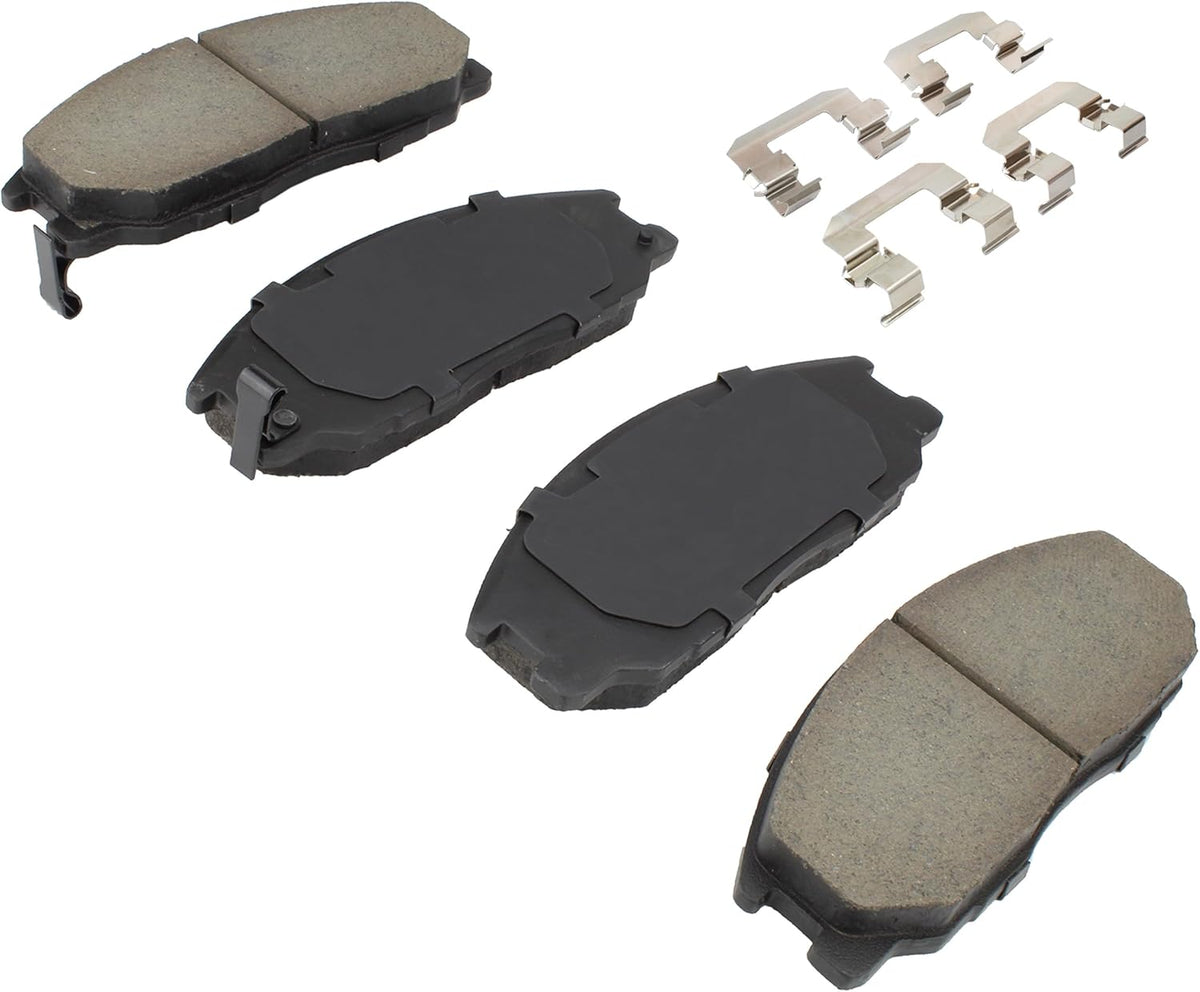Premium Ceramic Front Brake Pads (1001-0864C) Compatible with Hyundai Santa Fe 2001-2006, Hyundai XG300 2001-2001, Hyundai XG350 2002-2003, Kia Sedona 2003-2005, Kia Sorento 2003-2009