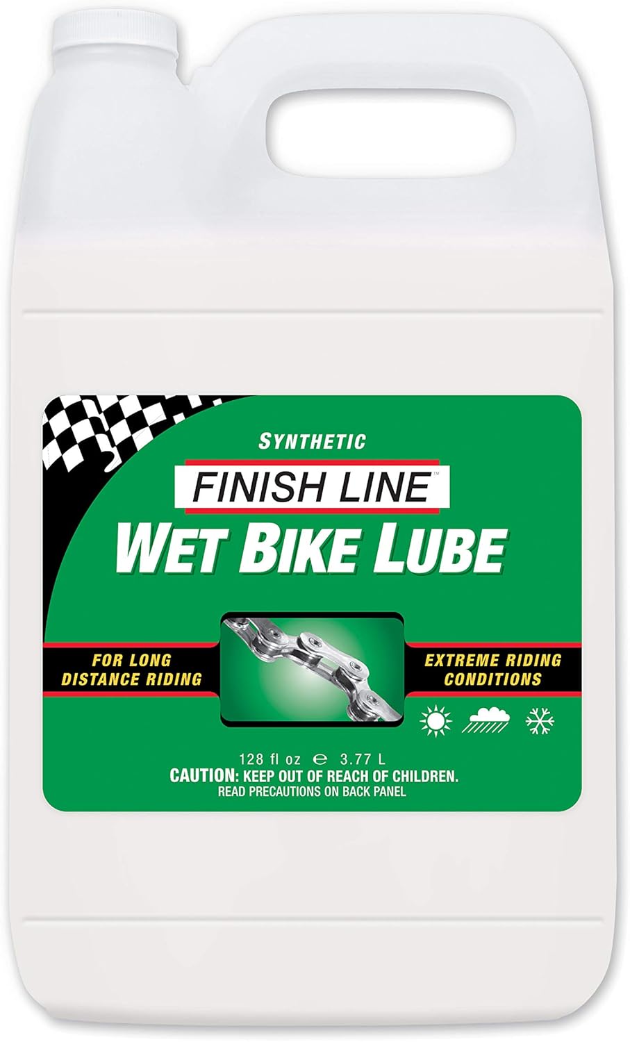 Finish Line WET Bicycle Chain Lube 1 Gallon Jug