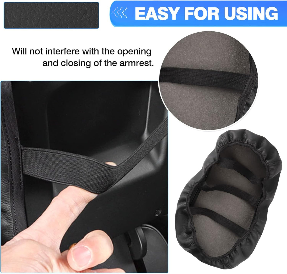 Autorder Center Console Cover for 2022-2025 2026 Ford Maverick Accessories Armrest Cover Anti-Scratch Middle Console Pad Leather Armrest Protector