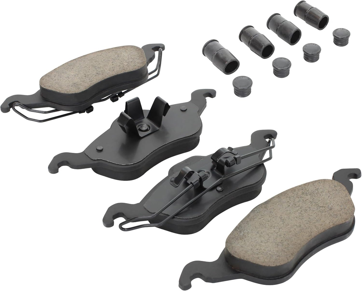 Premium Semi-Metallic Front Brake Pads (1001-0816M) Compatible with Ford Focus 2000-2004