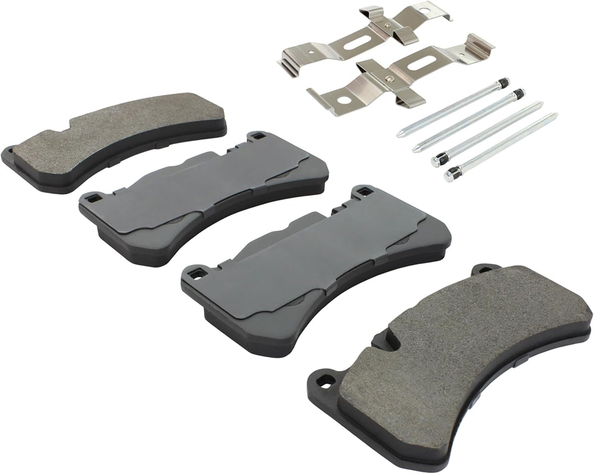 Premium Semi-Metallic Front Brake Pads (1001-1116M) Compatible with Maserati GranCabrio 2017-2013, GranTurismo 2017-2013, Mercedes-Benz CLK55 AMG 2006-2005, CLK63 AMG 2009-2007 & More