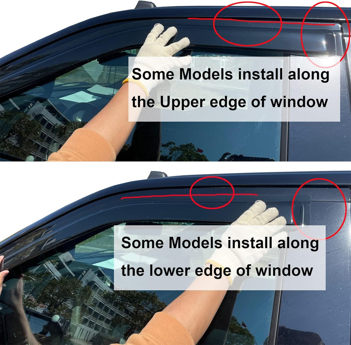 Wind Deflector Compatible with 1997-2001 Toyota Camry Smoke Sun/Rain Guard Window Visors 94856