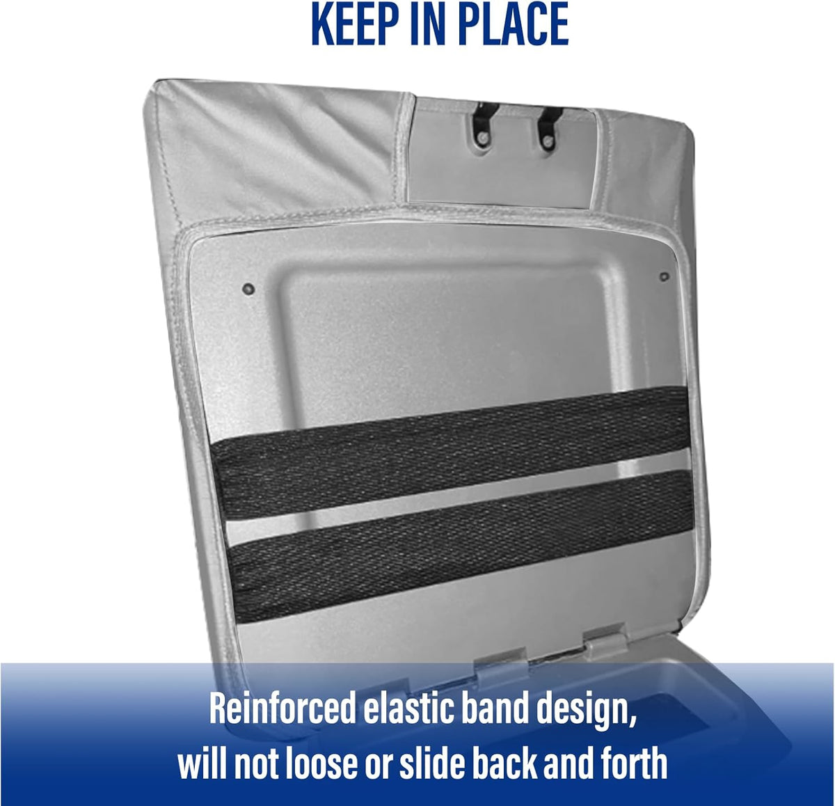 Center Console Armrest Cover for Ford F150 2015-2022, F250 F350 F450 F550 2017-2022, PU Leather Car Interior Accessories, Middle Console Cover Box Lid Protector Cushion Pad (40/20/40 Split Seat Only)