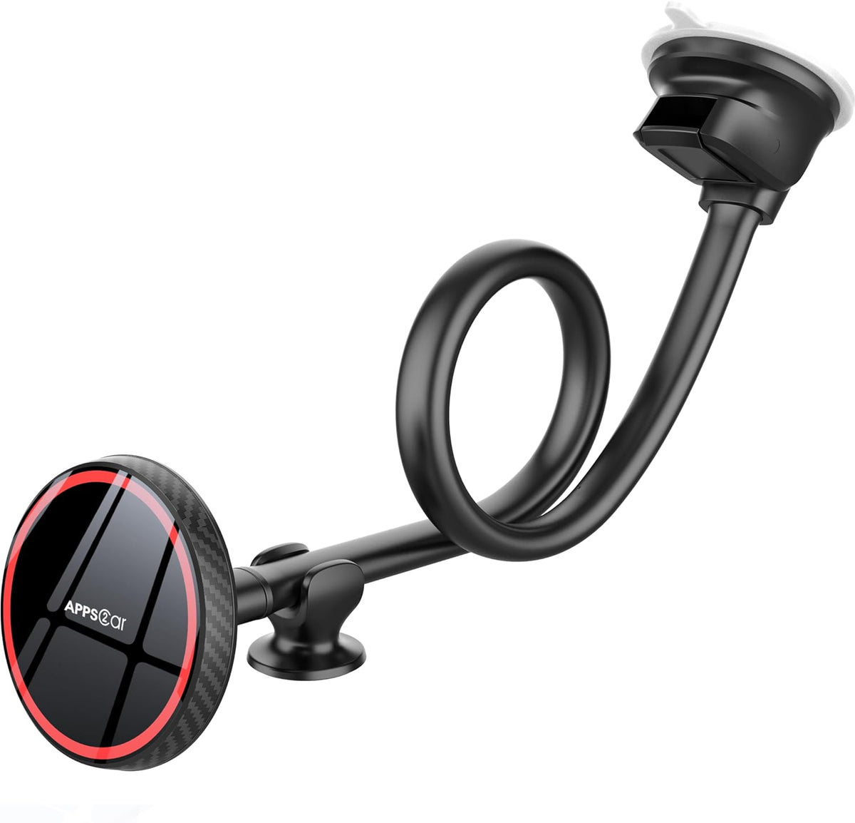 APPS2Car for Magsafe Car Mount Magnetic Phone Holder Upgraded 13-Inch Long Arm Suction Cup Windshield Mount fits iPhone 16 Pro Max Plus 15 14 13 12 Mini