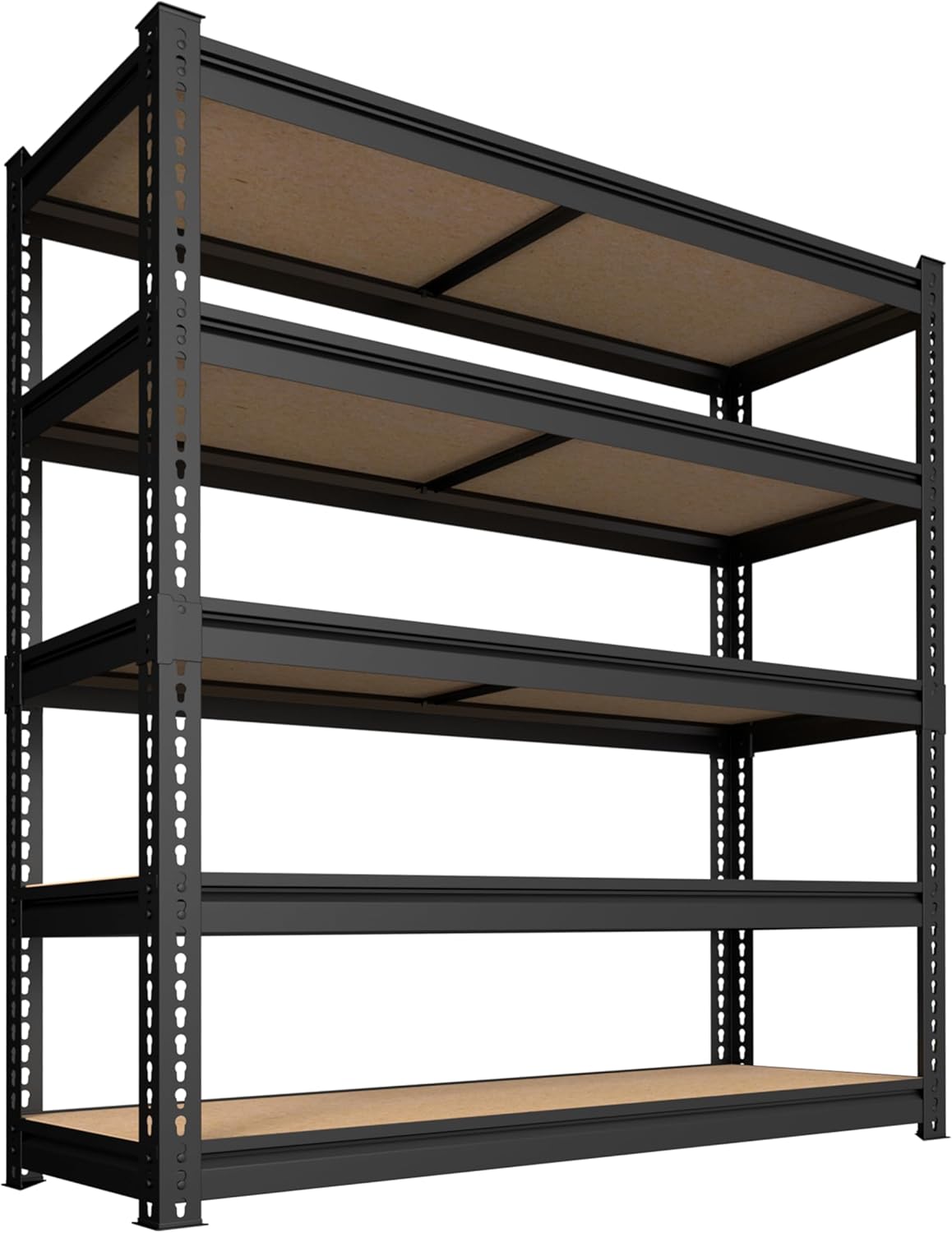 MUPATER 36" W x 18" D x 72" H Metal Storage Shelves, Heavy Duty Utility Shelf Racks, Garage Shelving Unit, 5 Tier Shelves and Adjustable Shelves for Kitchen Warehouse Garage