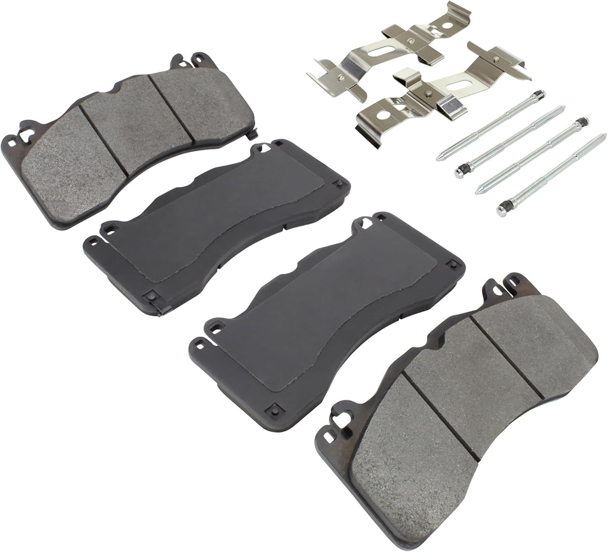 Premium Semi-Metallic Front Brake Pads (1001-1792M) Compatible with Ford Mustang 2015-2023