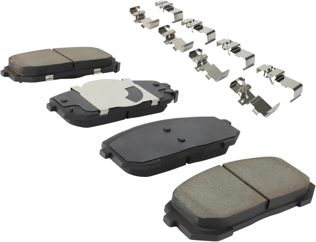 Premium Ceramic Front Brake Pads (1001-2302C) Compatible with Hyundai Elantra 2021-2021, Hyundai Sonata 2020-2024, Kia K5 2021-2023, Kia Niro EV 2023-2024