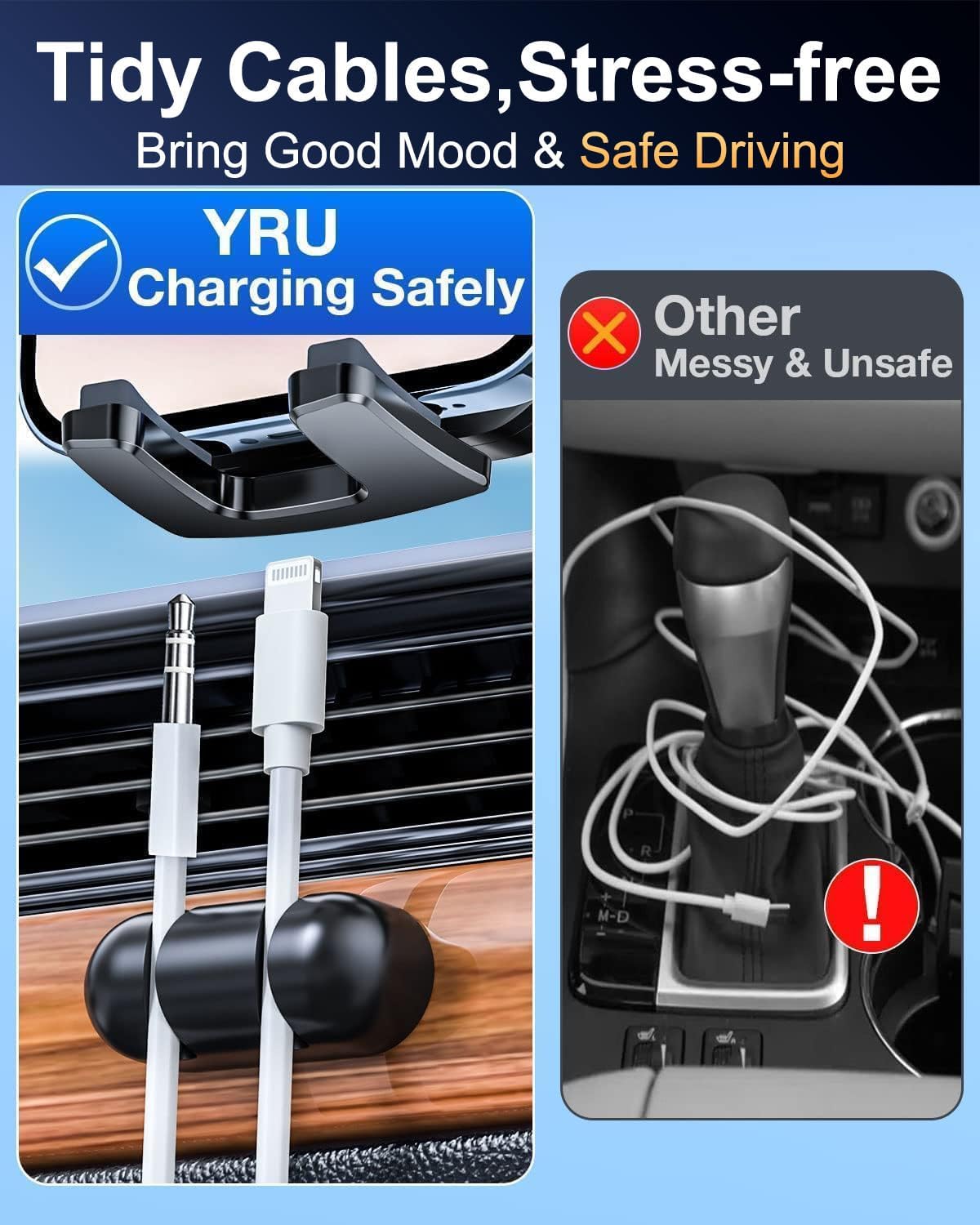 [True Military-Grade & 360 Degrees Rotatable Suction] 2025 YRU Ultimate Car Phone Holder Mount 【90+LBS Safest Strongest&Patent Cert】Dashboard Windshield Vent for iPhone 16 15 Pro Max Samsung,Jet Black